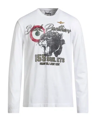 Aeronautica Militare Man T-shirt White Size L Cotton