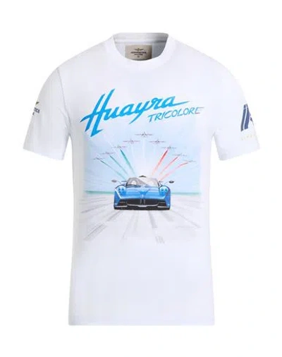 Aeronautica Militare Man T-shirt White Size M Cotton, Elastane