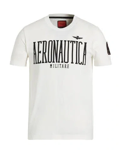 Aeronautica Militare Man T-shirt White Size S Cotton