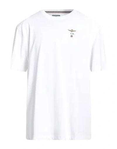 Aeronautica Militare Man T-shirt White Size Xxl Cotton