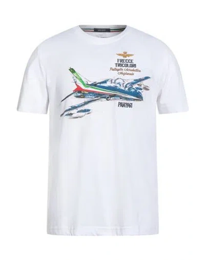 Aeronautica Militare Man T-shirt White Size Xxl Cotton