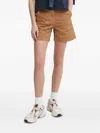 Aeronautica Militare Panelled Pocket Shorts In Brown