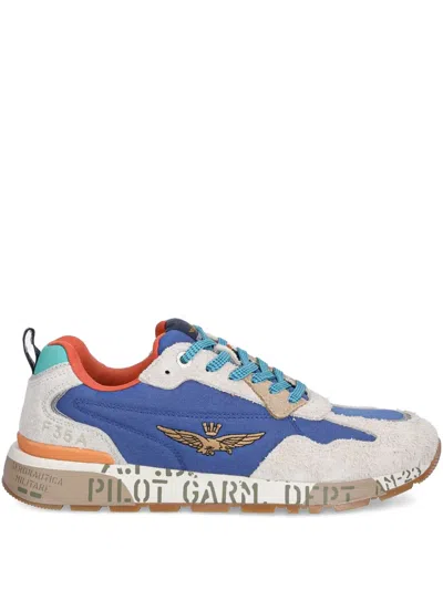 Aeronautica Militare Panelled Running Sneakers In Multi