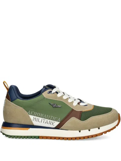 Aeronautica Militare Panelled Sneakers In Multi