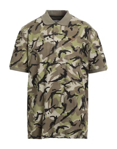 Aeronautica Militare Polo Shirts In Military Green