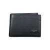 AERONAUTICA MILITARE SLEEK BLUE LEATHER WALLET WITH AMPLE SPACE