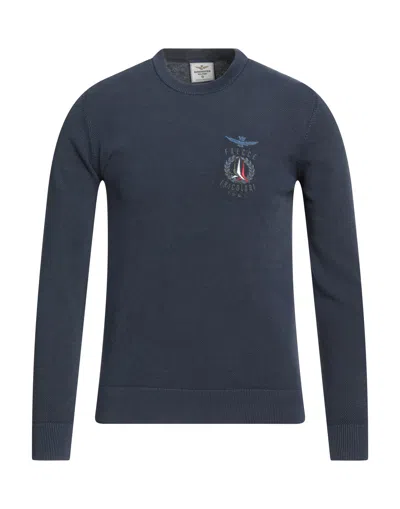 Aeronautica Militare Sweaters In Dark Blue