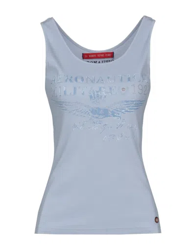 Aeronautica Militare Tank Tops In Sky Blue
