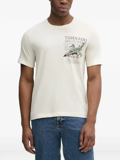 Aeronautica Militare Tornado Graphic-print T-shirt In White