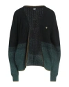 Aeronautica Militare Woman Cardigan Dark Green Size Xl Synthetic Fibers, Viscose, Wool, Mohair Wool,