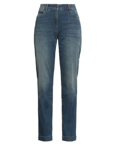 Aeronautica Militare Woman Jeans Blue Size 31 Cotton, Polyester, Elastane