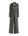 Aeronautica Militare Woman Jumpsuit Military Green Size 6 Tencel In Green
