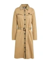 Aeronautica Militare Woman Midi Dress Mustard Size 6 Cotton, Elastane