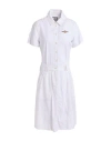 Aeronautica Militare Woman Midi Dress White Size 4 Cotton