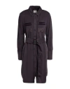 Aeronautica Militare Woman Mini Dress Dark Purple Size 6 Tencel