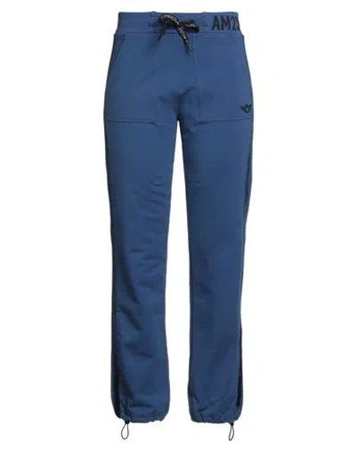 Aeronautica Militare Woman Pants Blue Size S Cotton, Elastane