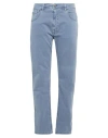 Aeronautica Militare Woman Pants Light Blue Size 33 Cotton, Elastane In Blue