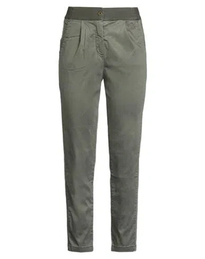 Aeronautica Militare Woman Pants Military Green Size 6 Lyocell, Cotton, Elastane