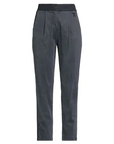 Aeronautica Militare Woman Pants Navy Size 8 Lyocell, Cotton, Elastane In Gray