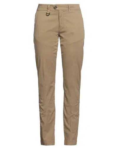 Aeronautica Militare Woman Pants Sand Size 8 Cotton, Elastane In Multi