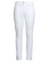 Aeronautica Militare Woman Pants White Size 10 Cotton, Elastane
