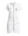 Aeronautica Militare Woman Playsuit White Size 6 Cotton, Elastane In White
