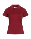 Aeronautica Militare Woman Polo Shirt Brick Size S Polyester In Red