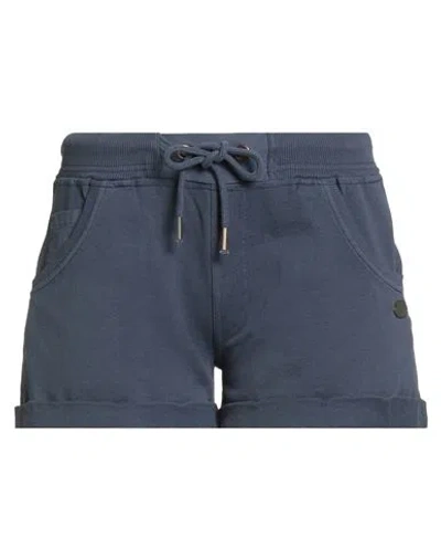 Aeronautica Militare Woman Shorts & Bermuda Shorts Navy Size L Cotton In Blue