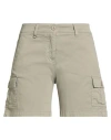 Aeronautica Militare Woman Shorts & Bermuda Shorts Sand Size 12 Cotton, Elastane In Neutral