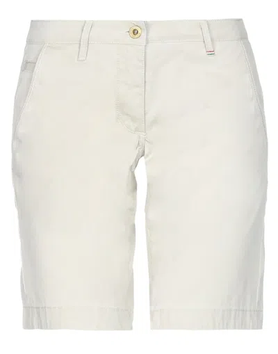 Aeronautica Militare Woman Shorts & Bermuda Shorts Sand Size 4 Cotton In Beige