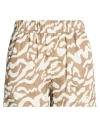 Aeronautica Militare Woman Shorts & Bermuda Shorts Taupe Size 12 Cotton, Viscose In Multi