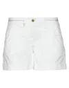 Aeronautica Militare Woman Shorts & Bermuda Shorts White Size 2 Cotton, Elastane