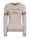 Aeronautica Militare Woman Sweater Beige Size L Acrylic, Wool, Viscose, Polyamide