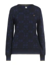 Aeronautica Militare Woman Sweater Midnight Blue Size M Viscose, Wool, Polyamide, Cashmere