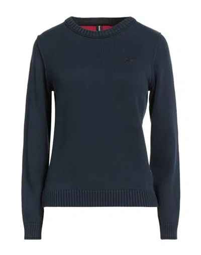 Aeronautica Militare Woman Sweater Midnight Blue Size S Cotton