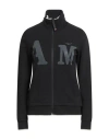 Aeronautica Militare Woman Sweatshirt Black Size Xs Cotton, Elastane
