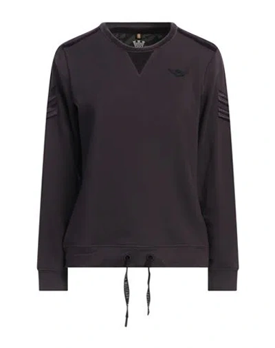 Aeronautica Militare Woman Sweatshirt Purple Size S Cotton, Elastane
