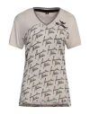 Aeronautica Militare Woman T-shirt Beige Size L Viscose
