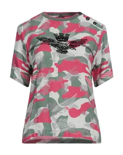 Aeronautica Militare Woman T-shirt Garnet Size S Viscose, Acrylic In Multi
