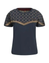 Aeronautica Militare Woman T-shirt Navy Size Xs Cotton, Elastane