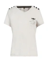 Aeronautica Militare Woman T-shirt Off White Size M Cotton In Off White