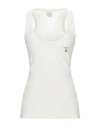 Aeronautica Militare Woman Tank Top Beige Size L Cotton