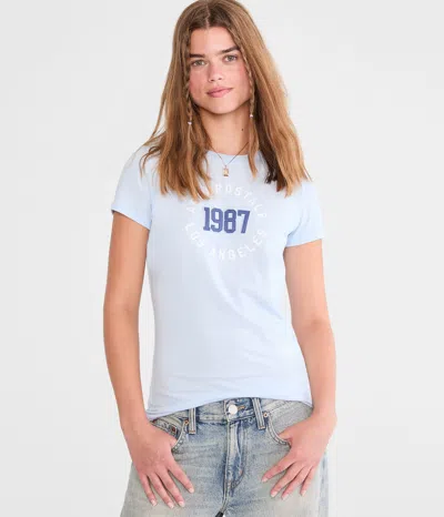 Aéropostale 1987 Appliqué Graphic Tee In Blue