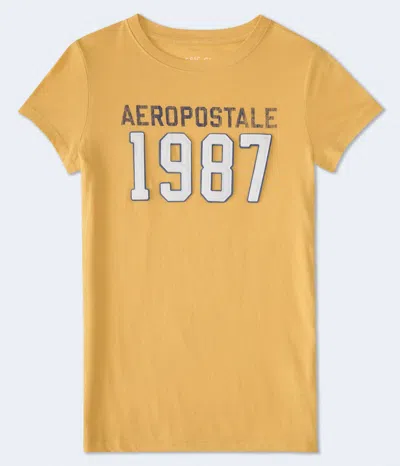 Aéropostale 1987 Appliqué Graphic Tee In Multi