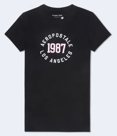 Aéropostale 1987 Appliqué Graphic Tee In White