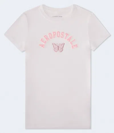 Aéropostale 1987 Butterfly Appliqué Graphic Tee In Multi
