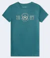 Aéropostale 1987 Butterfly Foil Graphic Tee In Blue