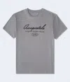 Aéropostale 1987 Script Graphic Tee In Gray