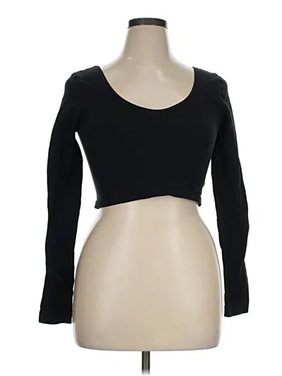 Pre-owned Aéropostale 3/4 Sleeve T-shirt In Black