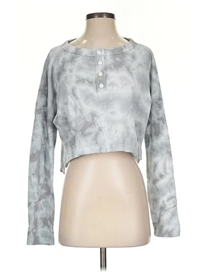 Pre-owned Aéropostale 3/4 Sleeve T-shirt In Gray